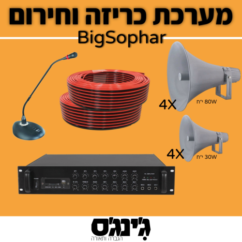 מערכת כריזה וחירום BigSophar