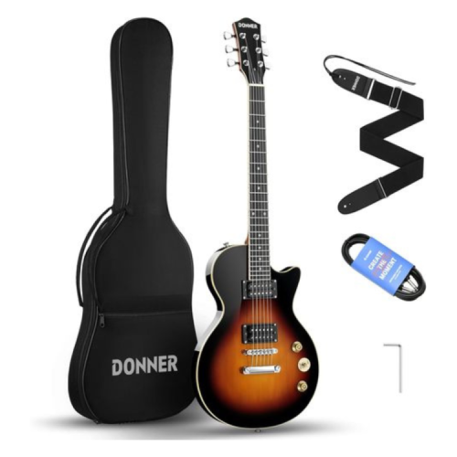 באנדל גיטרה חשמלית בצבע סאנברסט DONNER DLP-124P