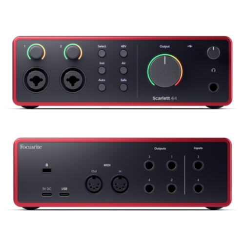 כרטיס קול Focusrite Scarlett 4i4 G4